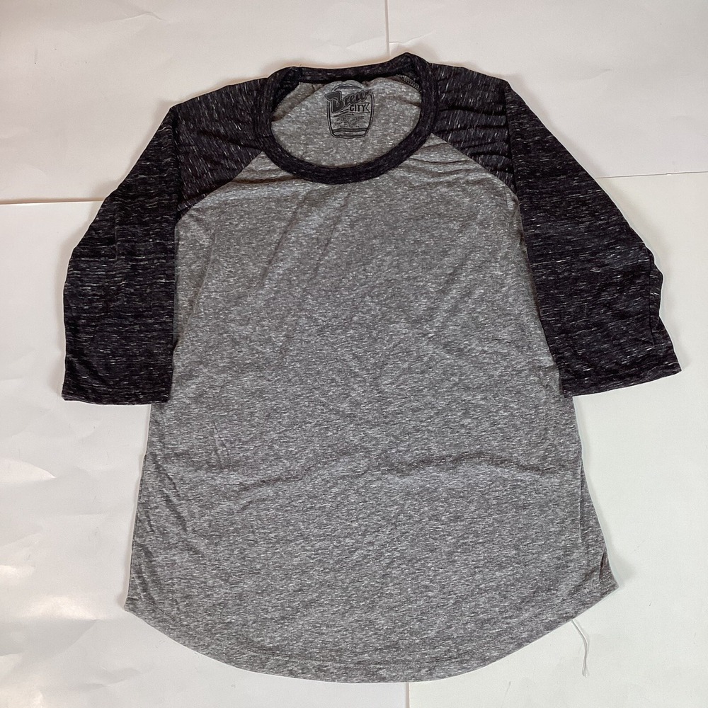 Brew City Womens T Shirt Top Size S Small 3/4 Sleeve Comfort Casual Soft